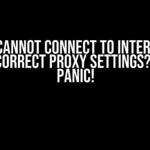 Eclipse Cannot Connect to Internet Even with Correct Proxy Settings? Don’t Panic!