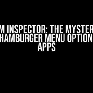 In Appium Inspector: The Mystery of the Missing Hamburger Menu Options for iOS Apps