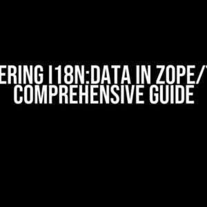 Mastering i18n:data in Zope/TAL: A Comprehensive Guide