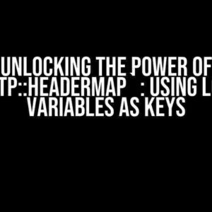 Unlocking the Power of `http::HeaderMap`: Using Local Variables as Keys