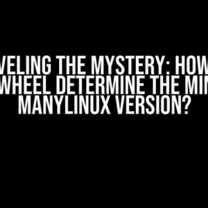 Unraveling the Mystery: How does auditwheel determine the minimum manylinux version?